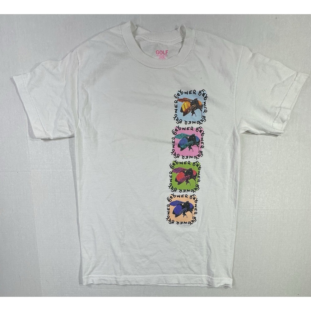 Golf Wang Flower Bee T-Shirt White Small Tyler The Creator Graphic Streetwear